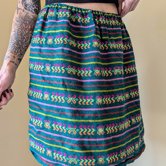 Vintage Colorful Striped Skirt - Picture 3 of 6